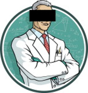cartoon image of a researcher